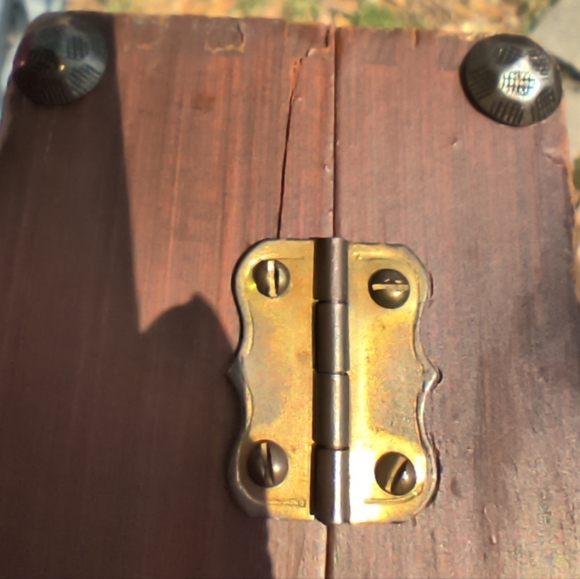 Vintage Wooden School Purse* Lunch Box - Picture 9 of 11